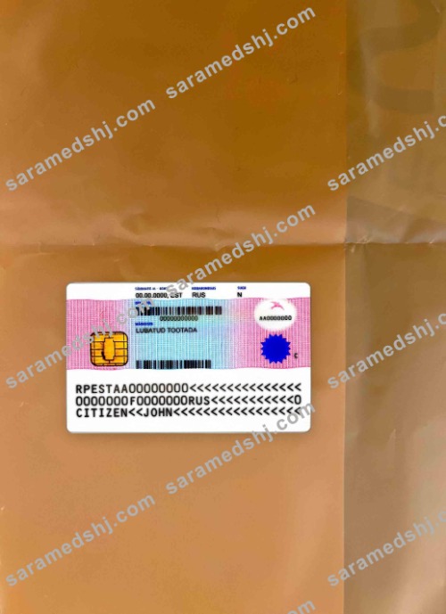 Estonia residence permit photolook BACK